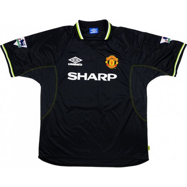 Camiseta Manchester United Tercera Retro 1998 1999 Negro